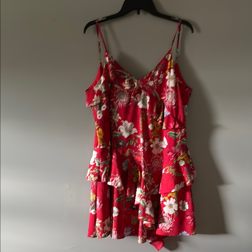 Parker Red Floral Dress